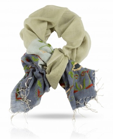 Палантин Женский ZW.EMB/LILAC.GREY